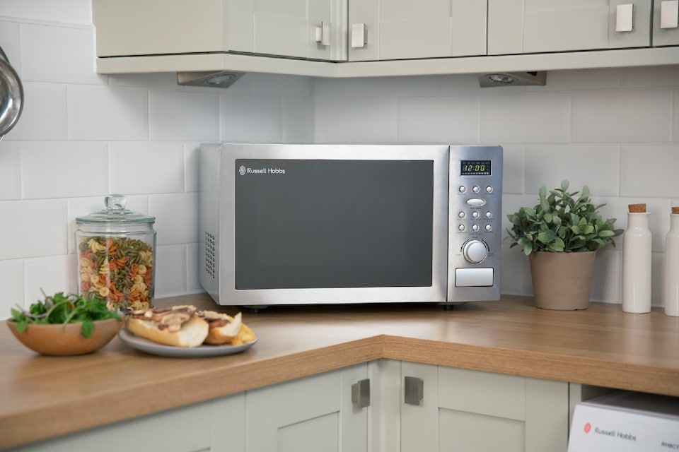 image 1 of Russell Hobbs RHM2574 Combination Microwave 25L 900W Silver Digital Grill & Oven