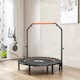 image 8 of HOMCOM Foldable Mini Fitness Trampoline w Foam Handle, Orange