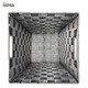 image 6 of Grey Nylon Plastic Waste Paper Bin – Strong Square Storage Basket Wastebasket for Home, Office & Hotels – Versatile Rubbish & Garbage Bin