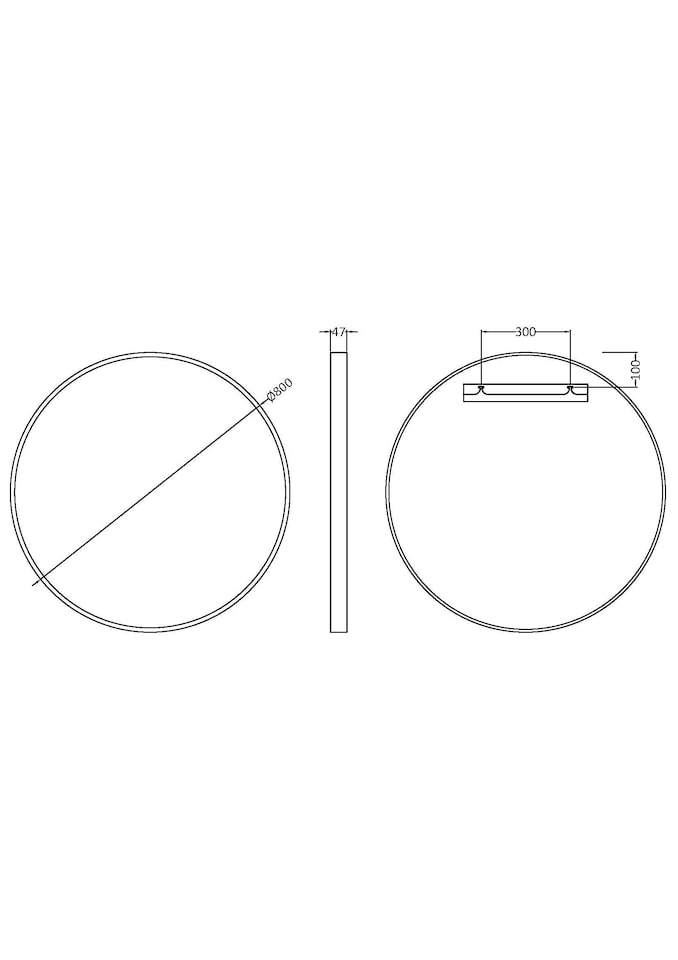 image 1 of Balterley Round Bathroom Mirror
