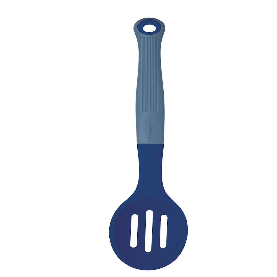 image 1 of Colourworks Slotted Serving Spoon Navy