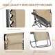 image 5 of Yaheetech 2PCS 62.5 cm W Outdoor Zero Gravity Chairs-Beige | Cream | Beige | One Size