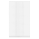 image 9 of Malvern 3 Door Wardrobe - L50.5 x W115 x H180 cm - Urban Snow | Brown | Urban Snow