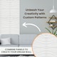 image 5 of NOVECRAFTO Wavy Wave 3D Wall Panels – 6 Sheets Covering 1.5m² | 16.15ft² Interior Cladding Set | Wavy Design Tiles – Each Panel 50x50cm