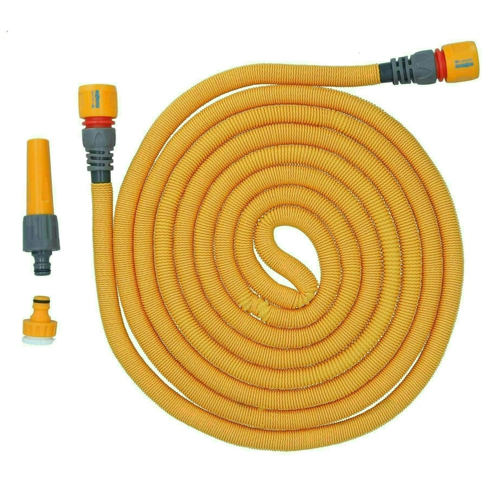image 1 of Hozelock Expanding Garden Hose Pipe Watering Wonderhoze 12.5 Metres Anti-kink Yellow