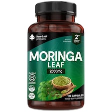 Moringa Leaf Capsules - 120 Vegan Capsules 2000mg