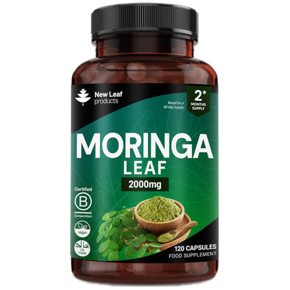 Moringa Leaf Capsules - 120 Vegan Capsules 2000mg