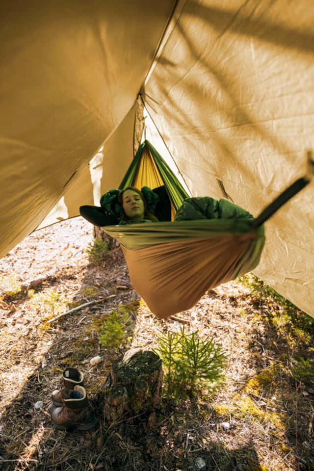 image 1 of Adventure Wing Tarp - Nylon - W150 x H255 cm | Brown