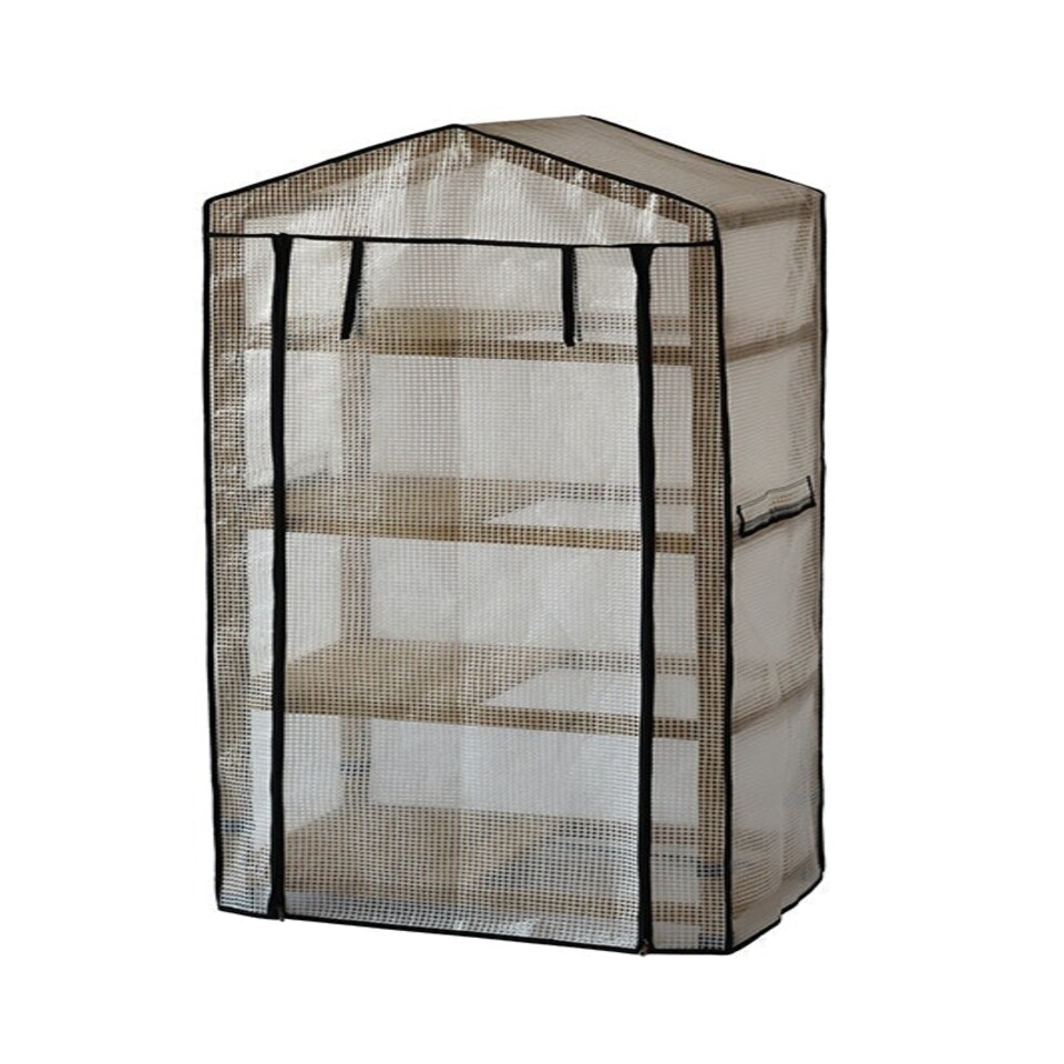 image 1 of Nursery Coldframe - Greenhouse Natural Wood Brown