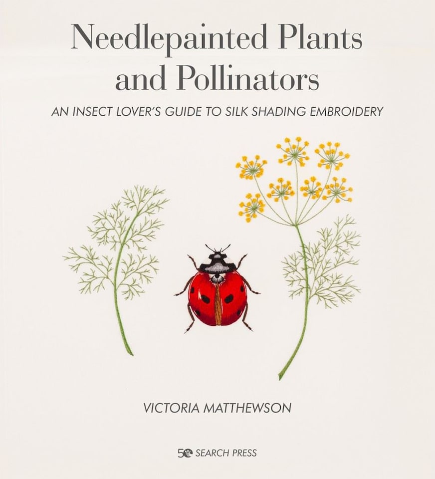 Needlepainted Plants and Pollinators by Victoria Matthewson