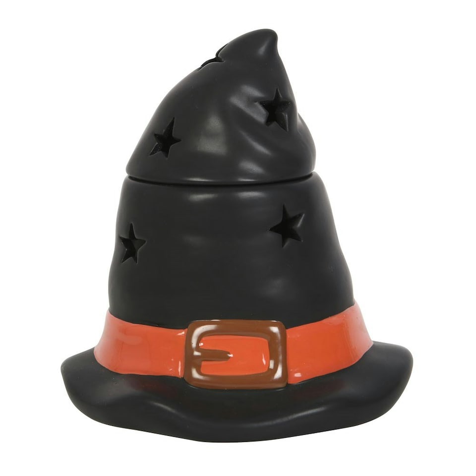 image 1 of Something Different Witches Hat Oil Burner - Black/Red - One Size