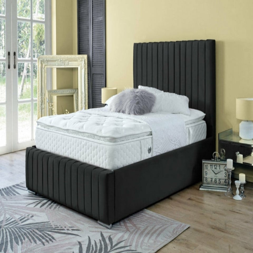 Savoy Bed - Double - 4ft6 - Grey