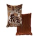 image 1 of Swirls Cushion Cover Chocolate | Brown | Brown