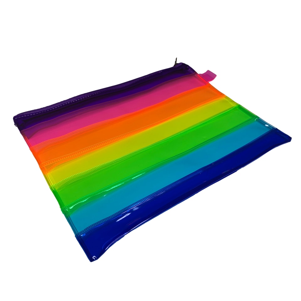 image 1 of A5 Rainbow Coloured Rainbow Pencil Case