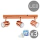 image 2 of ValueLights Rosie Polished Copper Spotlight and GU10 Spotlight LED 5W Cool White 6500K Bulb | Copper