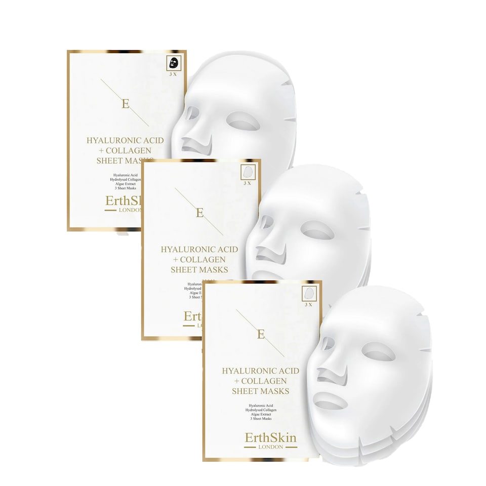 image 1 of Hyaluronic Acid & Collagen Mask - 3 sheets x 3