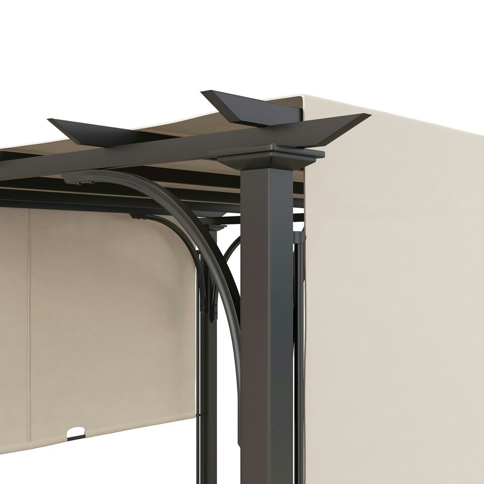 image 1 of Outsunny Outdoor Pergola Garden Sun Shade Patio Canopy Shelter