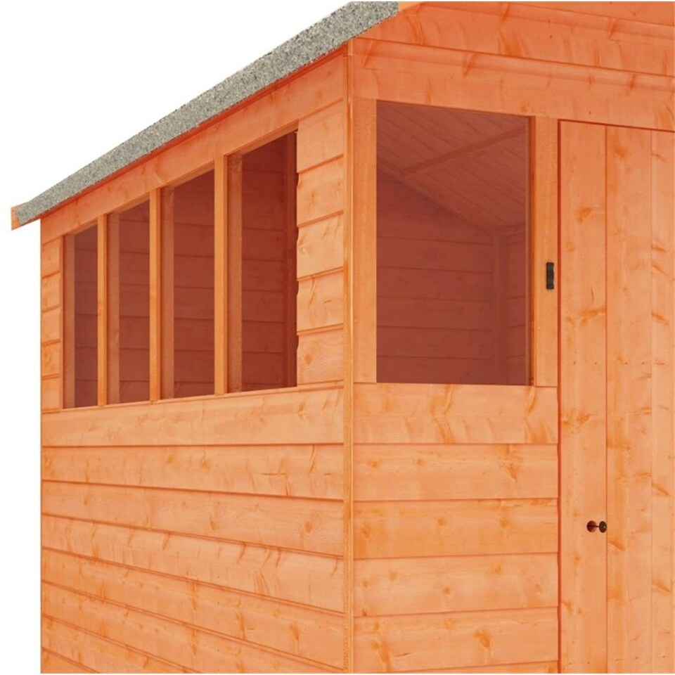 image 1 of 6ft x 6ft (1.75m x 1.75m) Wooden APEX Summer Shed (12mm T&G Floor + Roof) (6 x 6) (6x6)
