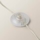 image 6 of ValueLights Marissa Natural Fabric Shade with Brushed Gold Stacked Ball Floor Lamp | Cream