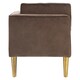 image 3 of Interiors by Premier Grey Velvet and Left Arm Chaise Longue, Comfortable Upholstered Arm Chaise Lounge for Home, Office