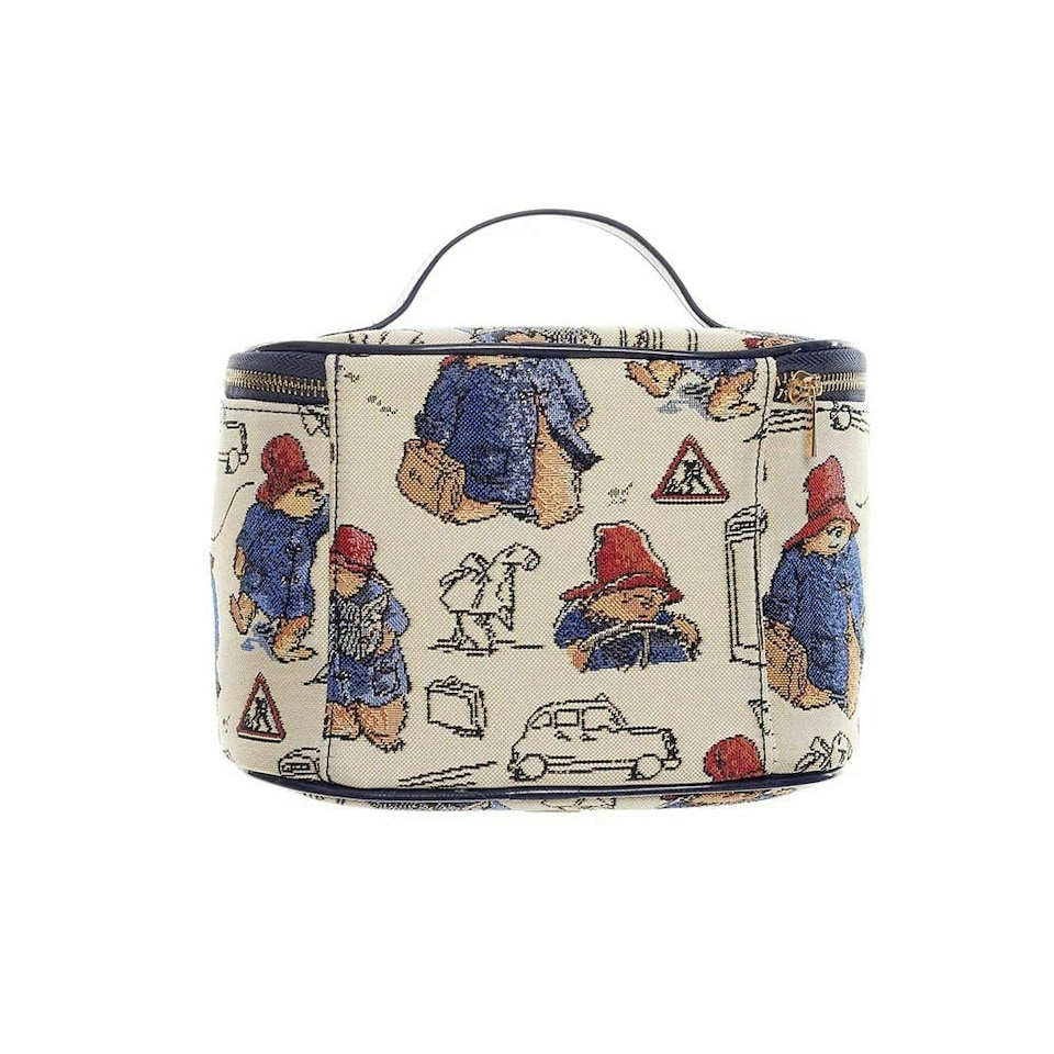 image 1 of Signare Vanity Storage Bag Paddington Bear | Cream