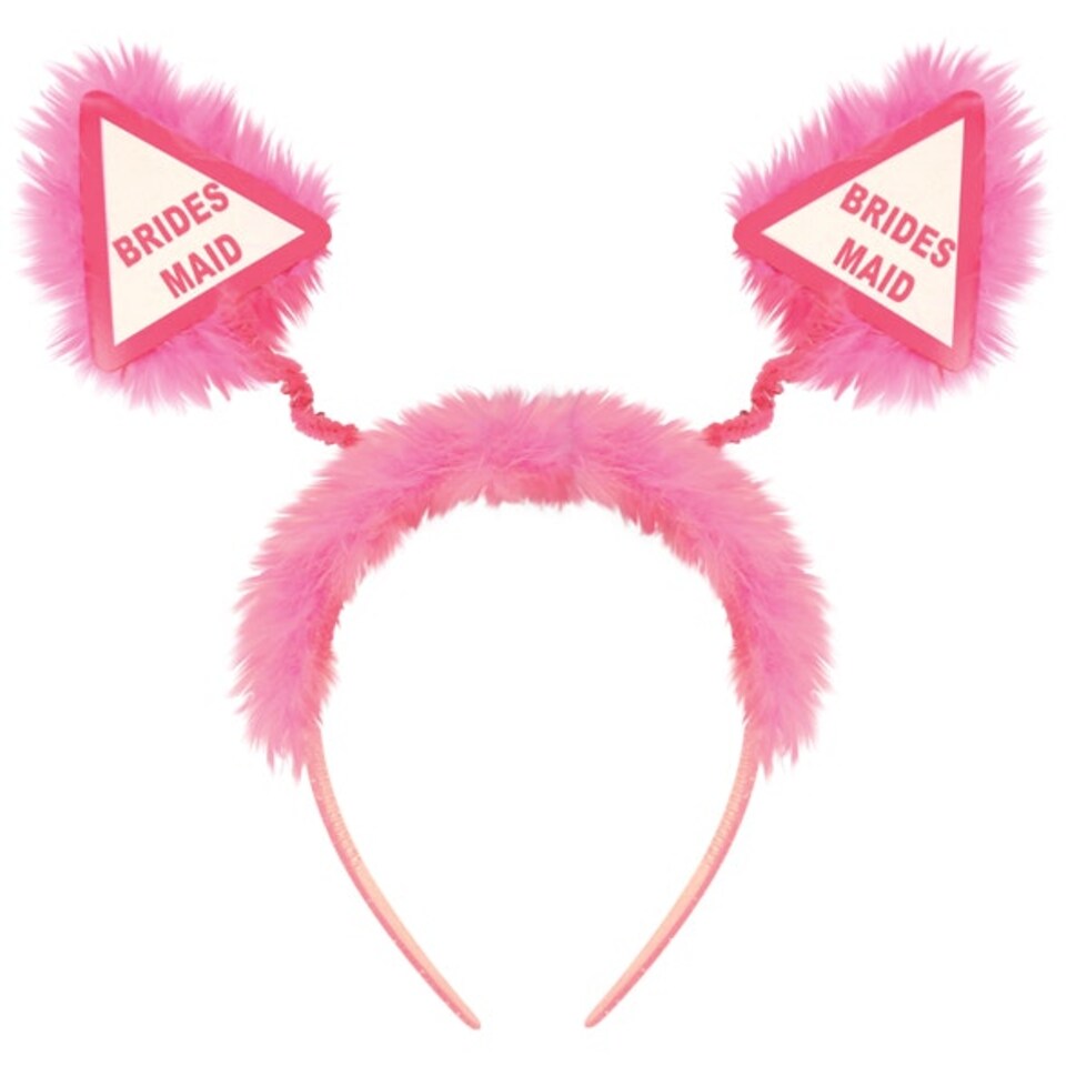 image 1 of Head Popper Pink W/Fur Bridesmaid