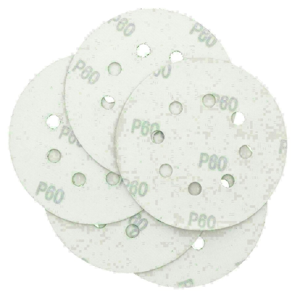 image 1 of 125mm 5" Hook And Loop Sanding Sander Abrasive DA Discs Coarse 60 Grit 5pc