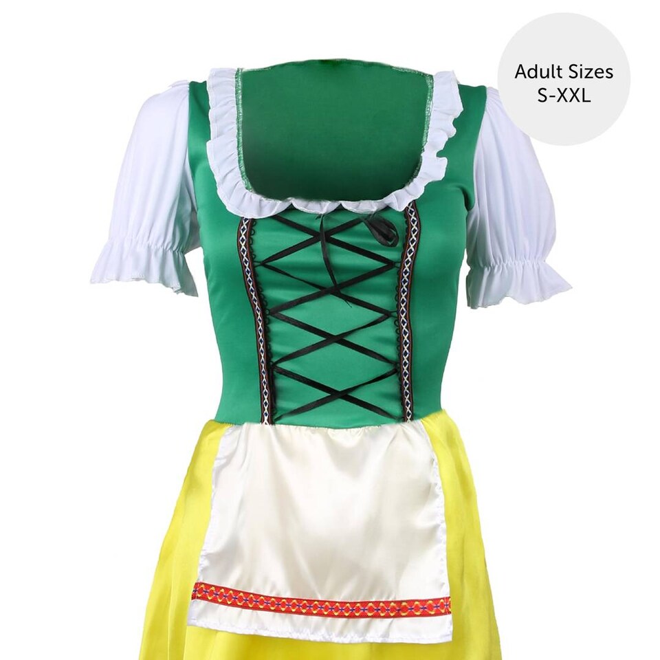 image 1 of Womens Oktoberfest Bavarian Costume Dress Beer Festival Fancy Dress Outfit