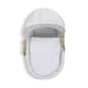 image 4 of Clair de Lune Waffle Palm Moses Basket With Folding Stand - White