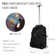 image 3 of Rolling Travel Backpack with Wheels – Lightweight Nylon Cabin Bag with Laptop