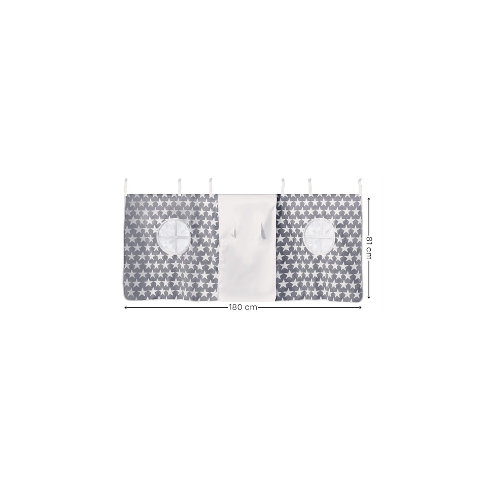 image 1 of Pluto Grey 90cm Single Midsleeper with Grey Star Pluto Tent