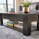 image 4 of Wooden Coffee Table With Lift Up Top Storage Area and Magazine Shelf | Black