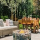 image 6 of Centurion Supports Fireology KALUYA Bronze Lavish Garden and Patio Gas Fire Pit with Eco-Stone Finish - Fully Assembled