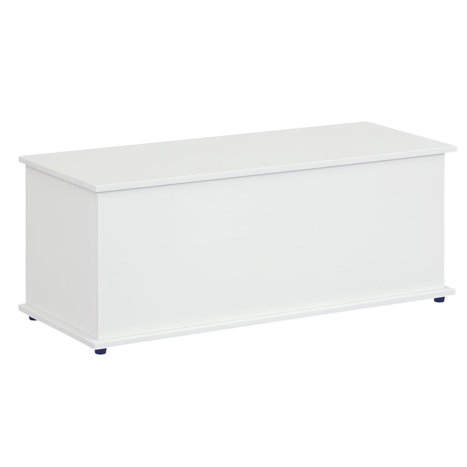 image 1 of HOMCOM Storage Chest With Lid, 113L Storage Box, White