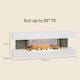 image 7 of HOMCOM 2000W Wall Mounted Electric Fireplace, Freestanding, 2000W, White