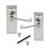 image 2 of Golden Grace 4 Pair Georgian Lever Latch Door Handles in Polished Chrome - 107mm x 48mm Chrome