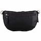 image 2 of Lorenz Womens Grained PU Leather Bumbag Waist Clutch Bag with Detachable Strap | Black | Black
