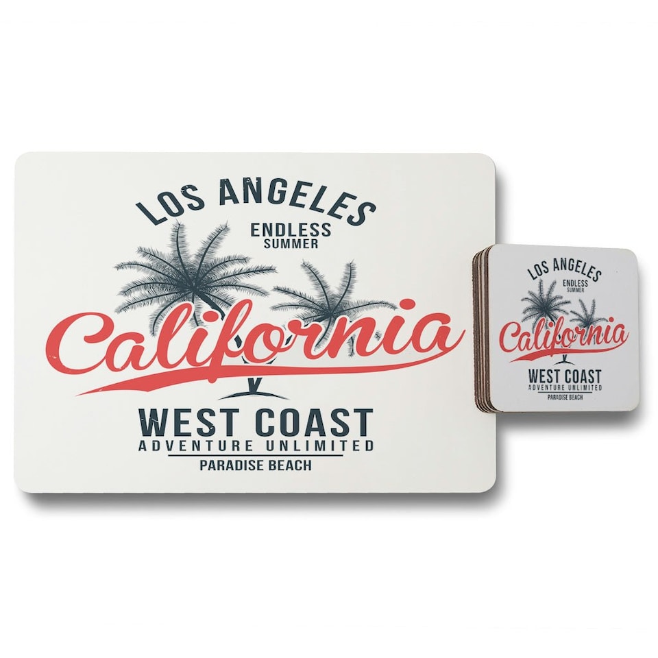 Cali West Coast (Placemat & Coaster Set)