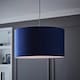 image 1 of ValueLights Reni Large Navy Velvet Pendant Shade Blue