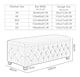 image 3 of 120cm Wide Empire Ottoman Storage Box with Legs, Mink Velvet Chesterfield Upholstered Ottoman Footstool Coffee Table