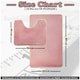 image 9 of VELVETIO Faux Fur Bath Mat Set Shaggy Super Soft Plush Anti Slip PVC Back Grey | Charcoal
