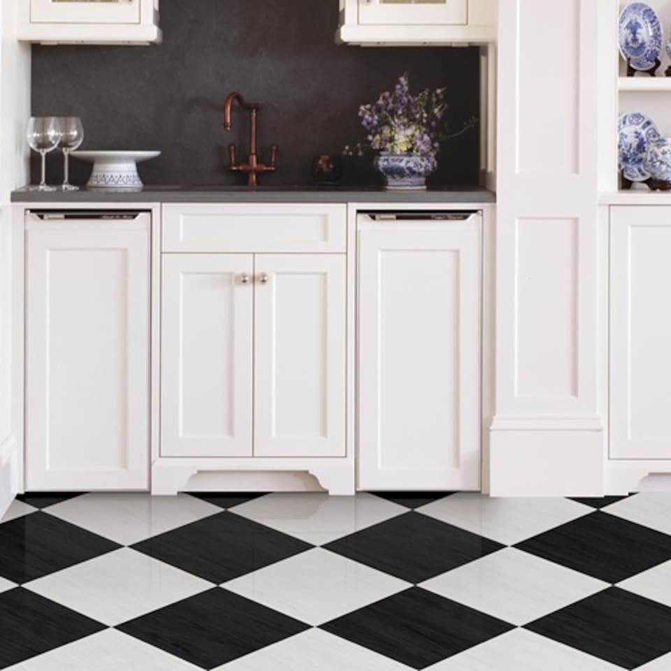 image 1 of Floor Pops Lawrence Classic 30.48 x 30.48cm Self-adhesive Vinyl Floor Tiles Pack 10 | 0.93sqm