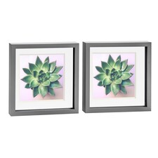 Nicola Spring 10 x 10" Photo Frames - Grey/White Mount - 3D Picture Frame Box Portrait Display Case (53 x 53cm) Set of 2