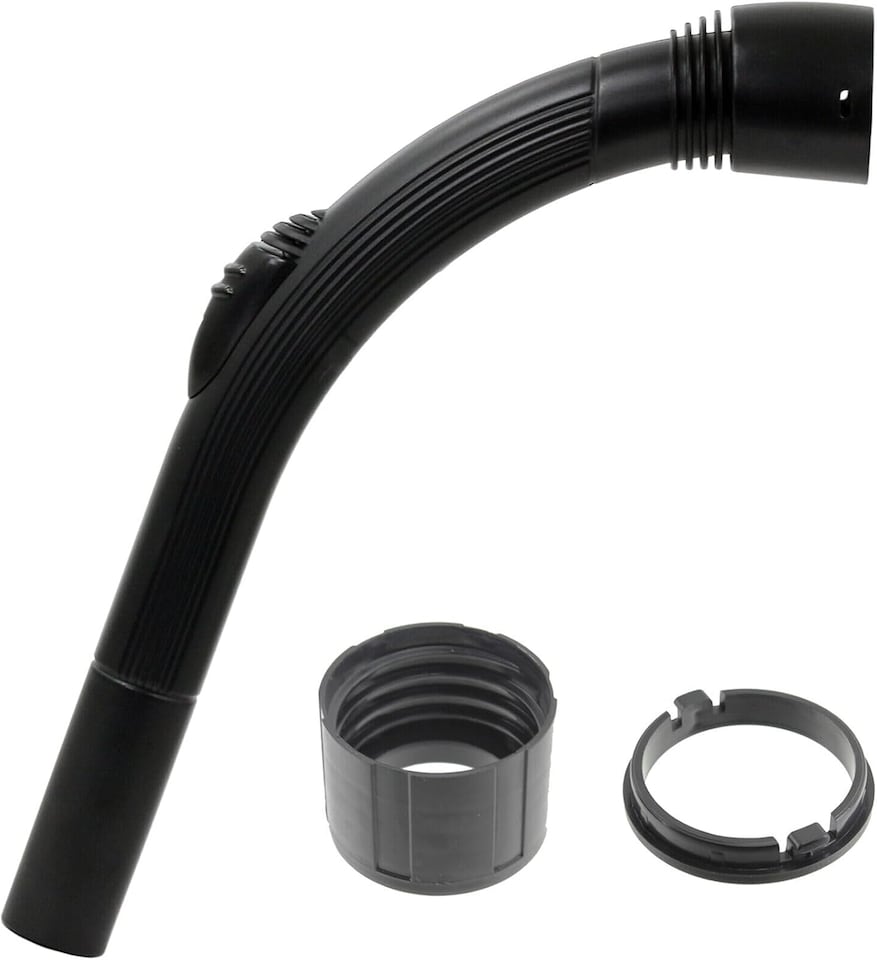image 1 of SPARES2GO Curved End Suction Hose Handle compatible with Karcher Vacuum Cleaner (35mm)