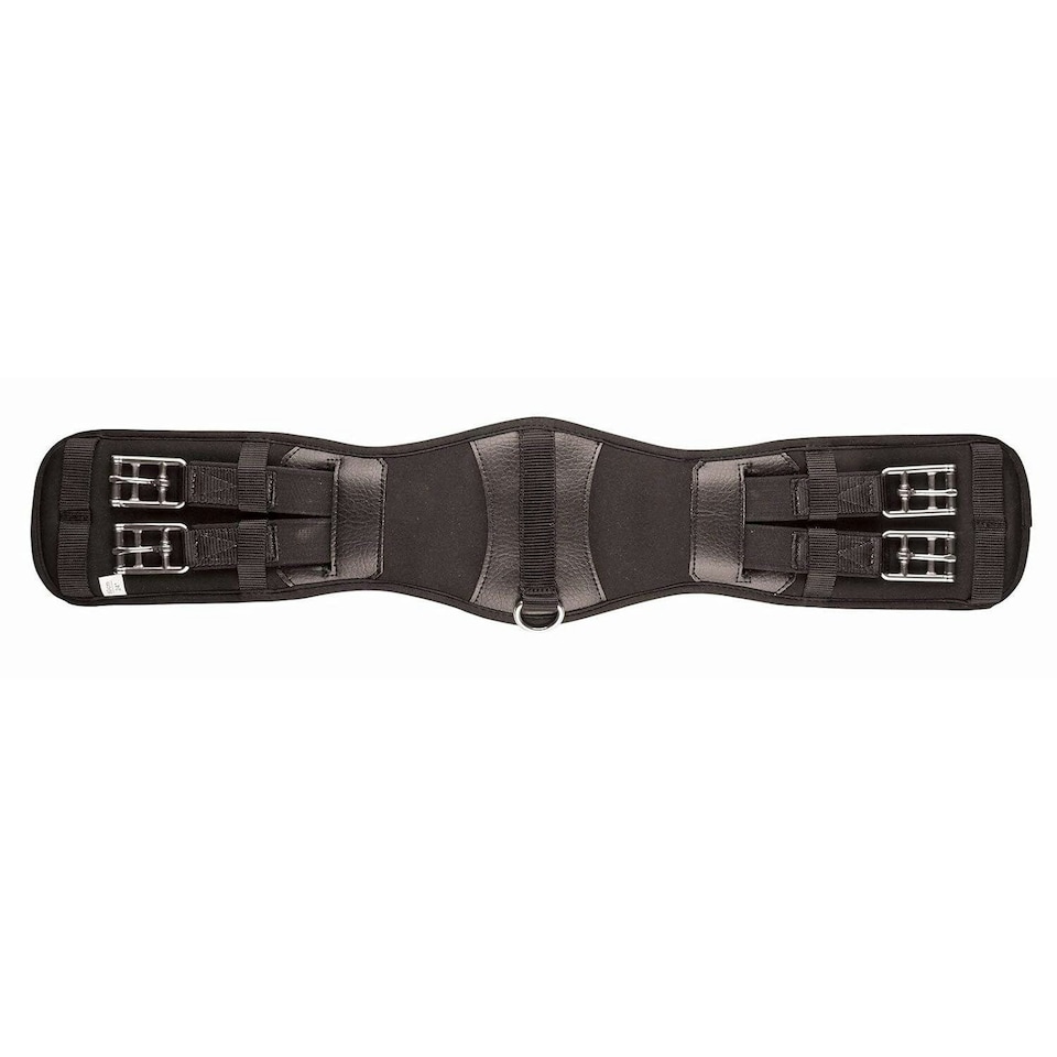 image 1 of Collegiate Memory Foam Horse Dressage Girth - Black - 26in