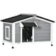 image 1 of PawHut Wooden Dog Kennel for Outside 97L x 72W x 65Hcm, Grey
