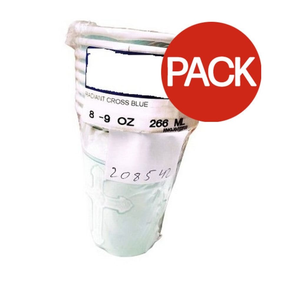 Amscan Radiant Cross 266ml Party Cup (Pack of 8) - Blue - One Size