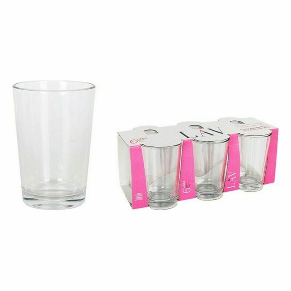 image 1 of Set of glasses LAV LV-22010E Crystal 205 ml 6 Pieces (8 Units) N/A