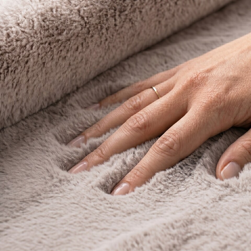 image 1 of Softie Short Pile Faux Fur Living Room & Bedroom Rug