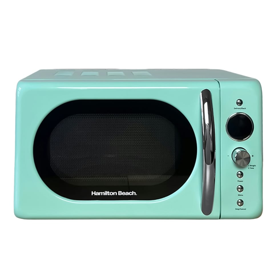 image 1 of Hamilton Beach Kettle, Toaster & Microwave Set, Ella, 1.7L Electric Kettle, Wide Slot Toaster 2 Slice, Microwave, 20L Retro, Kettle & Toaster Set, Mint